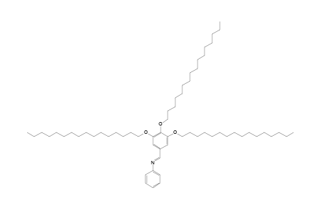 (E)-3,4,5-TRIS-(HEXADECYLOXY)-N-PHENYLBENZALDIMINE
