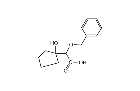 alpha-(benzyloxy)-1-hydroxycyclopentaneacetic acid