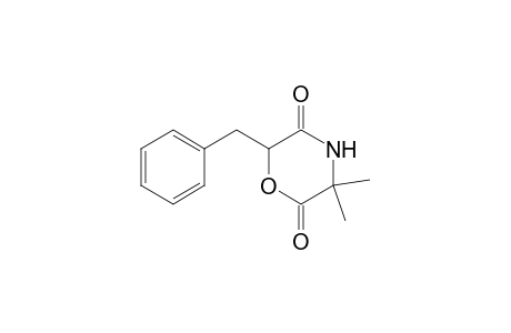 2,5-Morpholinedione, 3,3-dimethyl-6-(phenylmethyl)-