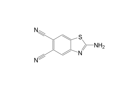 5,6-benzothiazoledicarbonitrile, 2-amino-