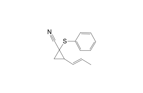 cis/trans-1-Phenylthio-2(E)-propenylcyclopropanecarbonitrile