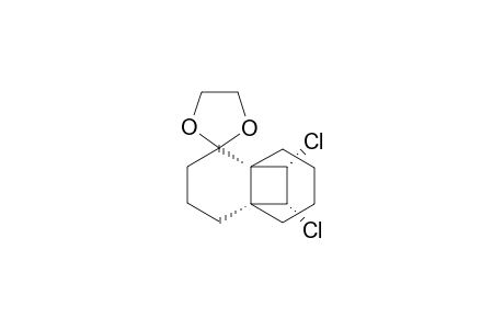 Spiro[1,3-dioxolane-2,1'(2'H)-[4a,8a]ethanonaphthalene], 9',10'-dichlorohexahydro-, (4'a.alpha.,8'a.alpha.,9'R*,10'S*)-