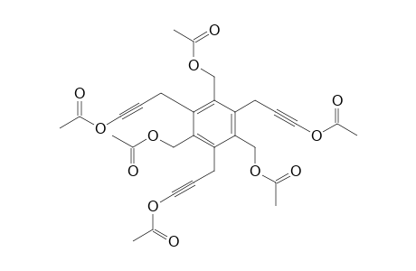 1,3,5-Tri(acetoxymethyl)-2,4,6-tri[3-(acetoxy)prop-2-ynyl]benzene