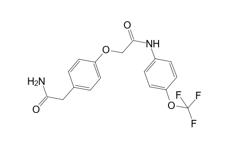2-[4-(2-amino-2-oxoethyl)phenoxy]-N-[4-(trifluoromethoxy)phenyl]acetamide