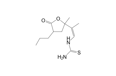 thiourea, N-[(1Z)-2-(tetrahydro-2-methyl-5-oxo-4-propyl-2-furanyl)-1-propenyl]-