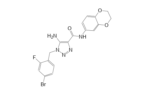 1H-1,2,3-triazole-4-carboxamide, 5-amino-1-[(4-bromo-2-fluorophenyl)methyl]-N-(2,3-dihydro-1,4-benzodioxin-6-yl)-