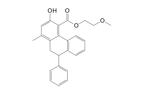 3-Hydroxy-1-methyl-9-phenyl-9,10-dihydro-phenanthrene-4-carboxylic acid 2-methoxy-ethyl ester