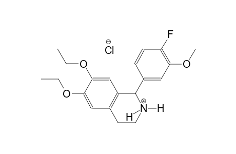 isoquinolinium, 6,7-diethoxy-1-(4-fluoro-3-methoxyphenyl)-1,2,3,4-tetrahydro-, chloride