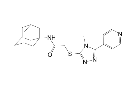Acetamide, 2-[[4-methyl-5-(4-pyridinyl)-4H-1,2,4-triazol-3-yl]thio]-N-tricyclo[3.3.1.1(3,7)]dec-1-yl-