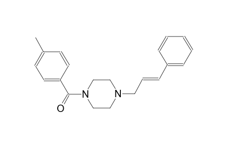 1-(4-methylbenzoyl)-4-[(2E)-3-phenyl-2-propenyl]piperazine