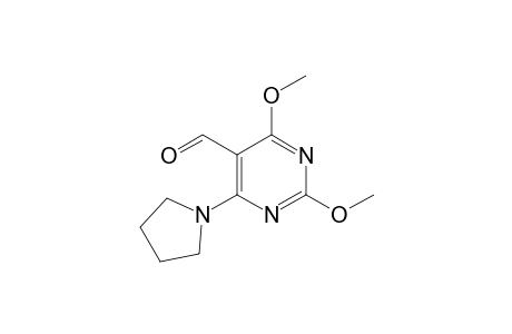 2,4-dimethoxy-6-pyrrolidin-1-ylpyrimidine-5-carbaldehyde
