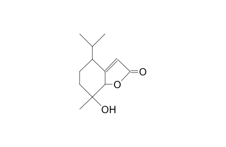 5,6,7,7a-Tetrahydro-7c-hydroxy-4T-isopropyl-7T-methyl-(7ahr)-benzofuran-2(4H)-one