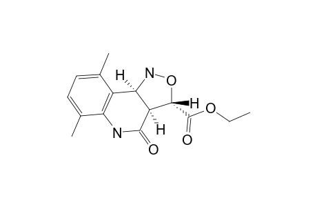 3-ETHOXYCARBONYL-6,9-DIMETHYL-1,3,3A,4,5,9B-HEXAHYDROISOXAZOLO-[4,3-C]-QUINOLIN-4-ONE