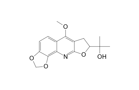 7,8-Dihydro-8-(2-hydroxypropan-2-yl)-6-methoxy-1,3-dioxolo[4,5-h]furo[2,3-b]quinoline