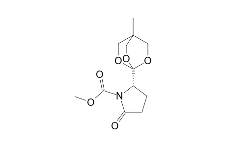 (2S)-2-(4-Methyl-2,6,7-trioxabicyclo[2.2.2]oct-1-yl)-5-oxopyrrolidine-1-carboxylic acid methyl ester