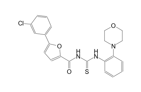 N-[5-(3-chlorophenyl)-2-furoyl]-N'-[2-(4-morpholinyl)phenyl]thiourea