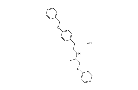 p-(BENZYLOXY)-N-(1-METHYL-2-PHENOXYETHYL)PHENETHYLAMINE, HYDROCHLORIDE
