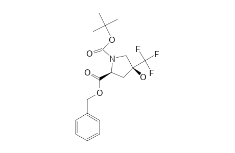 BENZYL-(2S,4S)-N-TERT.-BUTOXYCARBONYL-4-HYDROXY-4-TRIFLUOROMETHYL-L-PROLINATE