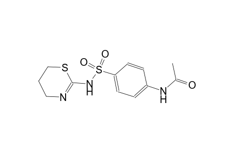 N-{4-[(5,6-dihydro-4H-1,3-thiazin-2-ylamino)sulfonyl]phenyl}acetamide