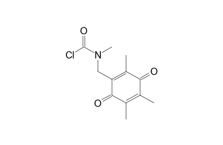 Carbamic chloride, methyl[(2,4,5-trimethyl-3,6-dioxo-1,4-cyclohexadien-1-yl)methyl]-
