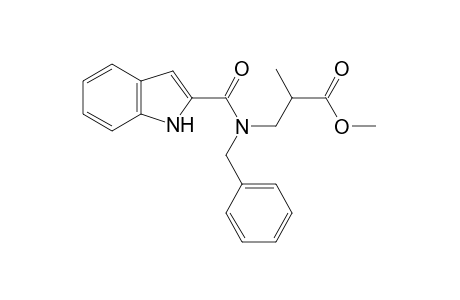 N-benzyl-N-[(indol-2-yl)carbonyl]-2-methyl-beta-alanine, methyl ester