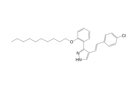 (E)-4-(4-Chlorostyryl)-3-(2-decyloxyphenyl)-1H-pyrazole