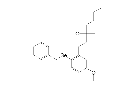 1-(2-BENZYLSELENENYL-5-METHOXYPHENYL)-3-METHYL-3-HEPTANOL
