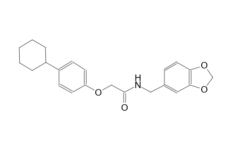 acetamide, N-(1,3-benzodioxol-5-ylmethyl)-2-(4-cyclohexylphenoxy)-