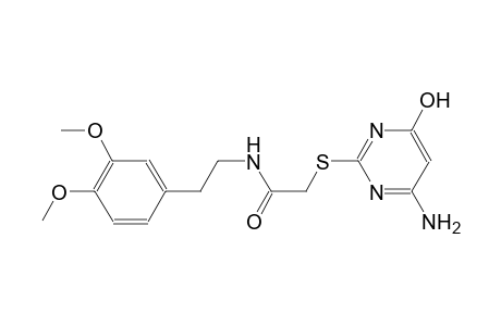 2-[(4-amino-6-hydroxy-2-pyrimidinyl)sulfanyl]-N-[2-(3,4-dimethoxyphenyl)ethyl]acetamide