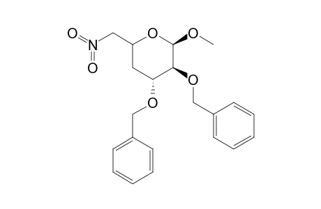 Methyl 2,3-Di-O-benzyl-4-deoxy-6-nitro-.beta.,D-arabinopyranoside