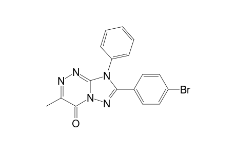 [1,2,4]Triazolo[5,1-c][1,2,4]triazin-4(8H)-one, 7-(4-bromomphenyl)-3-methyl-8-phenyl-