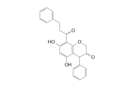 8-(3-Phenylpropionyl)-5,7-dihydroxyneoflavanone
