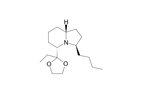 (5S)-3-Butyl-5-(2'-ethyl-1',3'-dioxolan-2'-yl)indolizidine