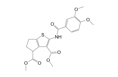 4H-cyclopenta[b]thiophene-3,4-dicarboxylic acid, 2-[(3,4-dimethoxybenzoyl)amino]-5,6-dihydro-, dimethyl ester