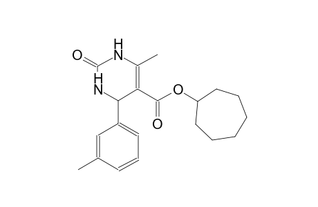 cycloheptyl 6-methyl-4-(3-methylphenyl)-2-oxo-1,2,3,4-tetrahydro-5-pyrimidinecarboxylate