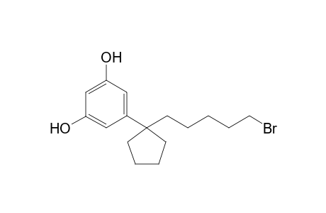 5-[1-(5-Bromopentyl)cyclopentyl]resorcinol