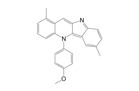 1,7-Dimethyl-5-(4-methoxyphenyl)-6H-indolino[3,2-b]quinoline