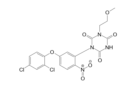 1,3,5-Triazine-2,4,6(1H,3H,5H)-trione, 1-[5-(2,4-dichlorophenoxy)-2-nitrophenyl]-3-(2-methoxyethyl)-