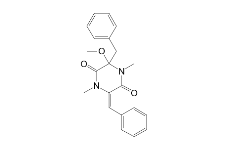 (+/-)-(Z)-3-BENZYL-6-BENZYLIDENE-3-METHOXY-1,4-DIMETHYL-PIPERAZINE-2,5-DIONE