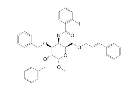 METHYL-2,3-DI-O-BENZYL-6-O-CINNAMYL-4-DEOXY-4-(2-IODOBENZAMIDE)-ALPHA-D-GALACTOPYRANOSIDE