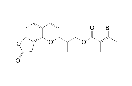 2-(1-(2-methyl-3-bromoisocrotonoyloxy)-1-methylethyl)-8-oxo-1,2-dihydrofurano(2,3-h)2H-chromene