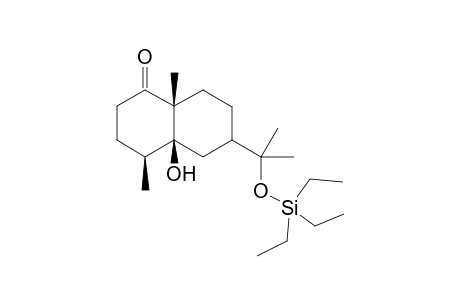 [(4S-(4.alpha.,4a.alpha.,6.alpha.,8a.alpha.)]-Octahydro-4,8a-dimethyl-6-[1-(triethylsilyl)oxy-1-methylethyl]-1(2H)-naphthalenone