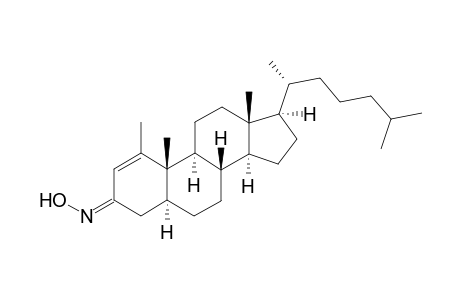 (E)-1-Methyl-5.alpha.-cholesta-1-en-3-one oxime