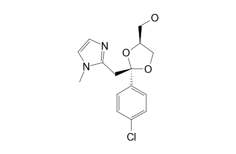 CIS-{2-(4-CHLOROPHENYL)-2-[(1-METHYL2-IMIDAZOLYL)-METHYL]-4-HYDROXYMETHYL}-1,3-DIOXOLANE