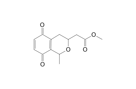 Methyl (3,4,5,8-tetrahydro-1-methyl-5,8-dioxo-1H-2-benzopyran-3-yl)acetate