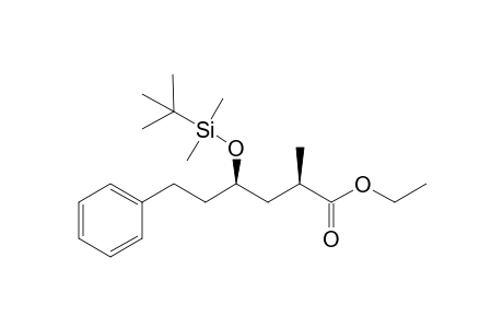 (2R,4R)-ethyl 4-((tert-butyldimethylsilyl)oxy)-2-methyl-6-phenylhexanoate