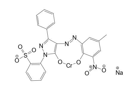 2-Amino-6-nitro-p-cresol->3-phenyl-1-(o-sulfophenyl)-5-pyrazolon/Cr complex