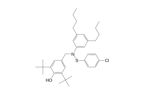 N-3,5-di-butylphenyl-N-(p-chlorophenylthiio)-4-hydroxy-3,5-di-t-butylphenylmethylamine