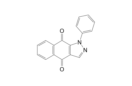 1H-Benz[f]indazole-4,9-dione, 1-phenyl-