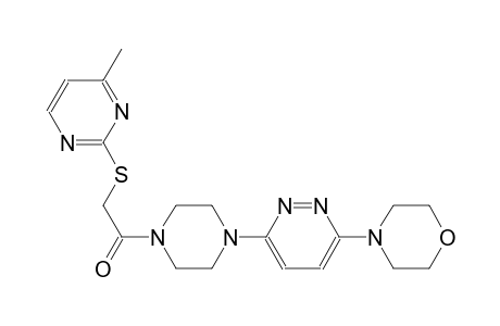 morpholine, 4-[6-[4-[[(4-methyl-2-pyrimidinyl)thio]acetyl]-1-piperazinyl]-3-pyridazinyl]-